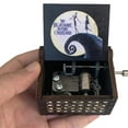 thumbnail image 2 of Caja de música de madera con manivela de Halloween para decoración del hogar, adornos, caja de música pintada con elementos de Halloween Jadeshay A, 2 of 8