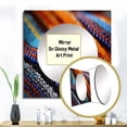 thumbnail image 3 of Designart "Tribes Samburu African Beadwork I" African Tribes Square Mirror For Wall Decor - Large Multi-Color Square Mirror Printed Wall Decor - Global Square Living Room Mirror, 3 of 5