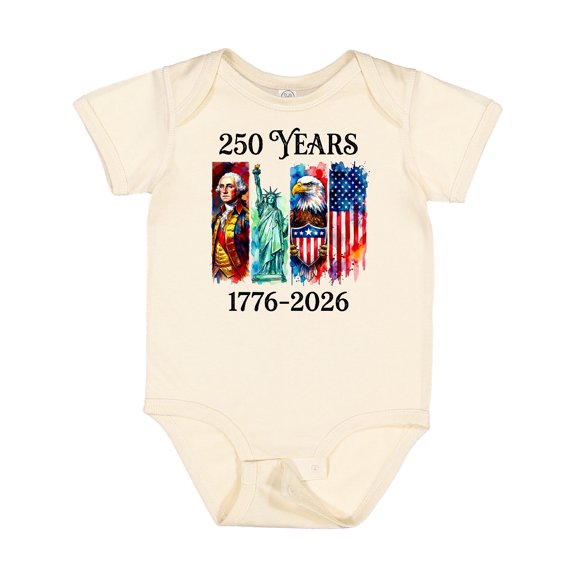 Inktastic American Independence 250th Anniversary Boys or Girls Baby Bodysuit