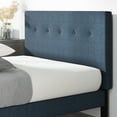 thumbnail image 4 of Zinus Omkaram 46" Upholstered Navy Platform Bed, King, 4 of 10