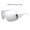 White Mercury, variant on Rimless Sunglasses for Women and Men Fashion Triangle Pentagram Sun Protection Eyewear for Driving and Cycling or