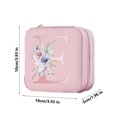 thumbnail image 3 of Bdday P U Simples Storage Jewelry Box 26 Printed Letter Jewelry Box Portable Jewelry Storage Box Earrings Ring Box, 3 of 4