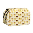 thumbnail image 1 of Disketp Cute Yellow Duck Estuche de Lápices de Doble Capa con Tapa Abatible y Cremallera, Organizador Escolar para Adolescentes y Adultos, 1 of 7
