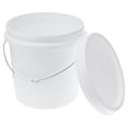thumbnail image 3 of LEEYNEER Seau en Plastique Portable Seau en Plastique Blanc Seau en Plastique Seau de 3 Gallons, 3 of 6