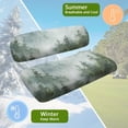 thumbnail image 6 of Binienty 2 Pcs Golf Cart Seat Cushion Covers Kit Art Mountain Golf Cart Blanket Seat Covers Compatible with EZGO & Club Car 2 Passenger Seats Carts, 6 of 8