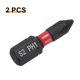 thumbnail image 3 of Uxcell 2pcs PH1 Punta de destornillador Phillips 1/4" Hex 25mm Magnética, 3 of 7