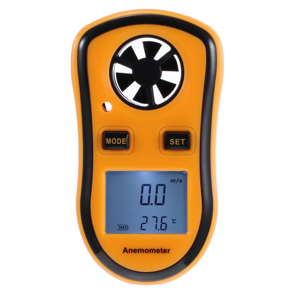 Digital Anemometer with LCD Display Windspeed Gauge High Precision