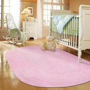 Spring Garden Braided Rug Pink