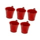 thumbnail image 4 of 5 cubos de metal galvanizado, cubos de hielo, recipientes para manualidades con asa, decoración del hogar, jarrones metálicos decorativos resistentes Rojo, 4 of 8