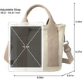 thumbnail image 5 of Kukuzhu Canvas Tote Bag for Women Stylish Crossboy Handbag Casual Hobo Bag Top Handle Satchel with Multiple Pockets, 5 of 6