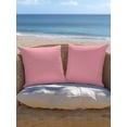 thumbnail image 5 of 1 Pack Outdoor Throw Pillow, Pink Waterproof Pillow with Insert Included, Pure Pink Decorative Accent Cushion Sofa Pillows for Patio Porch, 16 x 16 In, 5 of 8