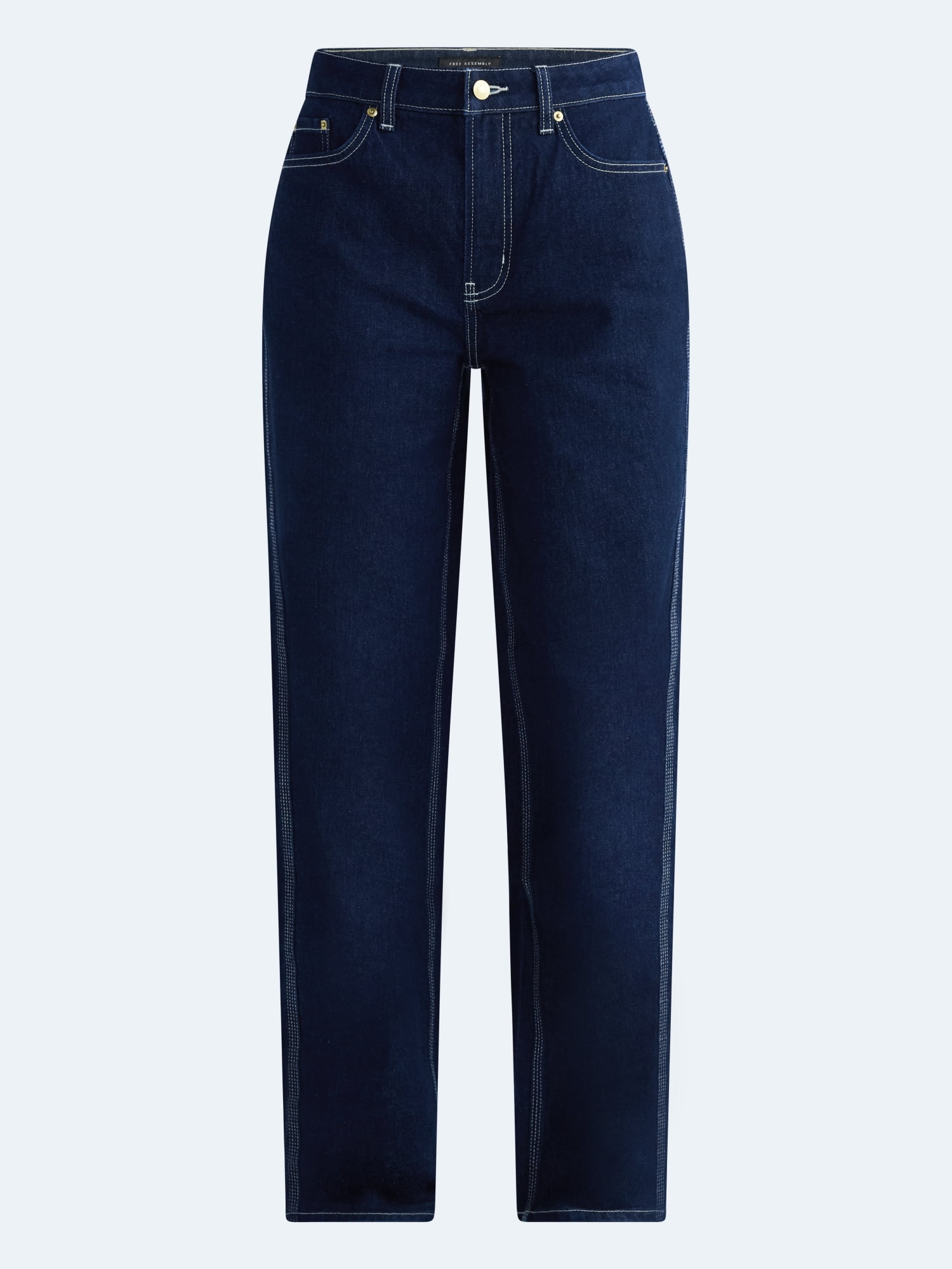 Free Assembly Women's and Women's Plus Midrise Boyfriend Jeans, 30" Inseam, Sizes 0-26W