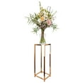 thumbnail image 2 of Koyal Wholesale Metal Stand Rose Gold Metallic Chrome Finish, 29 x 10-Inch for Wedding Centerpiece, 2 of 5