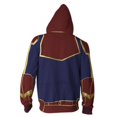 thumbnail image 4 of Sudadera con capucha de la película vengadores Endgame Quantum Realm, chaqueta con tecnología avanzada, disfraces de Cosplay, traje de capitán Marvel, 2019, 4 of 5