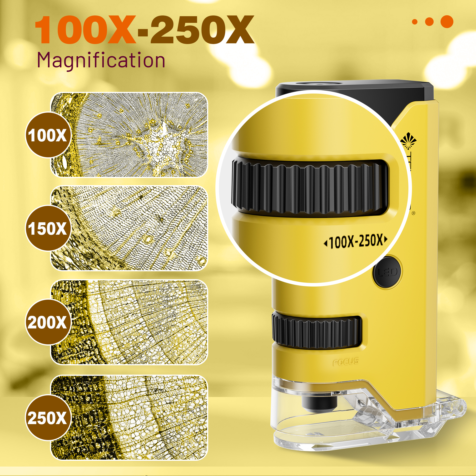 BEBANG Pocket Microscope with LED and UV Light photo 4