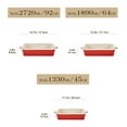 thumbnail image 2 of vancasso Baking Dish Set, Ceramic Bakeware Sets of 3, Casserole Dishes for Oven, Lasagna Pan Deep, Rectangular Baking Pan Set with Handles for Baking, Red, 2 of 9