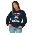 thumbnail image 4 of You Are Bomb Ice Pop Firecracker Sweatshirt for Men or Women Brisco Brands X, 4 of 6