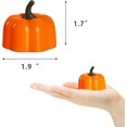 thumbnail image 4 of Velas de té de calabaza parpadeantes Paquete de 12 luces LED de calabaza parpadeantes para fiestas de Halloween, 4 of 5