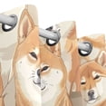 thumbnail image 3 of Dogs Shiba Inu Curtains Black Out 63 Inch Length Curtains for Sliding Glass Doors Bedroom Living Room 2 Panels Set, 3 of 5