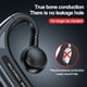 thumbnail image 4 of Auriculares de conducción ósea Black Bon-e: Auriculares inalámbricos deportivos de oreja abierta, micrófono integrado, entrenamientos de carrera y ciclismo, conducción ósea verdadera, sobre la oreja,, 4 of 8