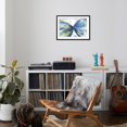 thumbnail image 4 of Art.com Blue butterfly Art Print by Allison Pearce, Black Frame Wall Art, 29" x 21", 4 of 5