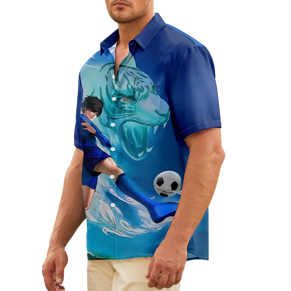 Blue Anime T-Shirt Print Clothing Men Gift Set T Shirts For Walmart.com