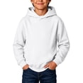 thumbnail image 3 of YOUYEDIAN Boys Hoodies Fall Winter Casual Hooded Sweatshirt Solid Color Loose Pullover Sweaters, 3 of 5