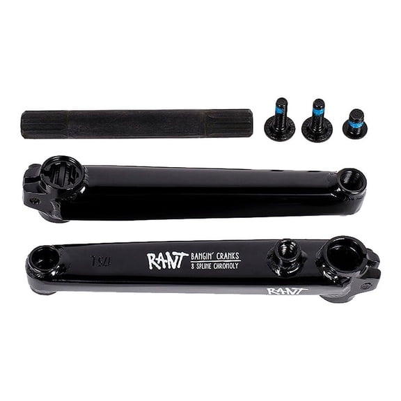 Rant Bangin 8 Crankset 175mm 19mm BB Axle Included Single Speed BLK