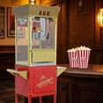 thumbnail image 1 of 48-Cup 12oz Vintage Popcorn Machine Cart, Red, for Party, 1 of 10