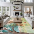 thumbnail image 3 of Cartoon Forest Animal Area Rugs 5x7 ft Cute Bear Dear Funny Fox Watercolor Mushroom Washable Rug Non Slip Indoor Carpet Absorbent Floor Mat for Living Room Bedroom Dining Room, 3 of 9