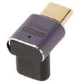thumbnail image 2 of Adaptador USB C De ángulo Recto, PD240W Carga 40Gbps USB C A USB C Adaptador 8K 60Hz Compatible Hembra A Macho Para Trabajo De Oficina, 2 of 7