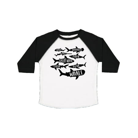 

Inktastic Types of Sharks Gift Toddler Boy or Toddler Girl T-Shirt
