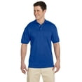 thumbnail image 2 of JERZEES J100 ADULT 6.1 OZ. HEAVYWEIGHT COTTON JERSEY POLO, L, Royal, 2 of 2