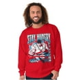 thumbnail image 4 of Street Fighter Ryu Stay Hungry Men's Crewneck Sweatshirt Brisco Brands S, 4 of 6