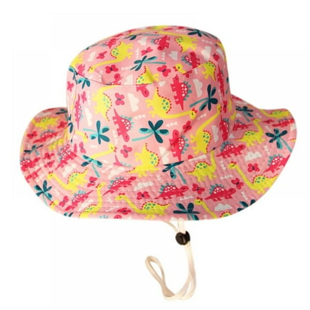 

Summer Breathable Baby Bucket Hat Cartoon Animal Print Sun Hat