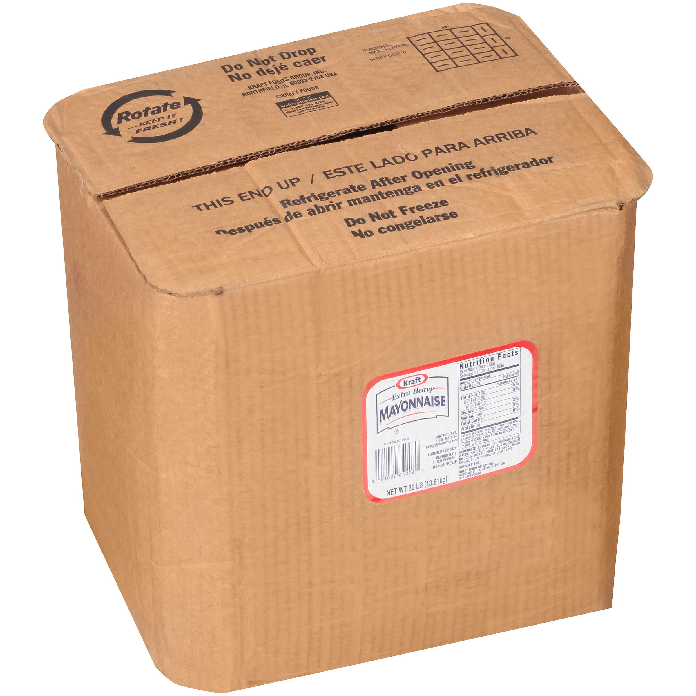 Kraft Extra Heavy Mayonnaise Carton, 30 lb.