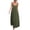 Army Green, variant on Summer Dresses for Women 2024 Plus Size Fashion Sexy V-neck Backless Suspender Dress Beach Skirt Womens plus $15 & under