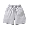 thumbnail image 2 of Huowey Toddler Girls Plaid Casual Shorts Elastic Waist Little Girls Wear Light Summer Pants Leisure Stylish Breathable Cozy Dailywear,Grey,18-24 Months, 2 of 9