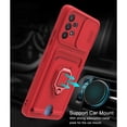 thumbnail image 3 of Para Samsung Galaxy A02 M02 A02S A03S A04 A04E A10S A11 A12 A13 A04S, funda multifuncional para teléfono, resistente a los golpes, soporte para coche, soporte para teléfono, almacenamiento de tarjetas, 3 of 4