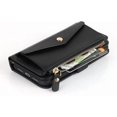 thumbnail image 6 of for iPhone 14 Wallet case,iPhone 14 Phone case with Zipper Card Holders for Women Slots Crossbody Flip Folio Book Cover with Credit Card Holder Men case - Black, 6 of 14