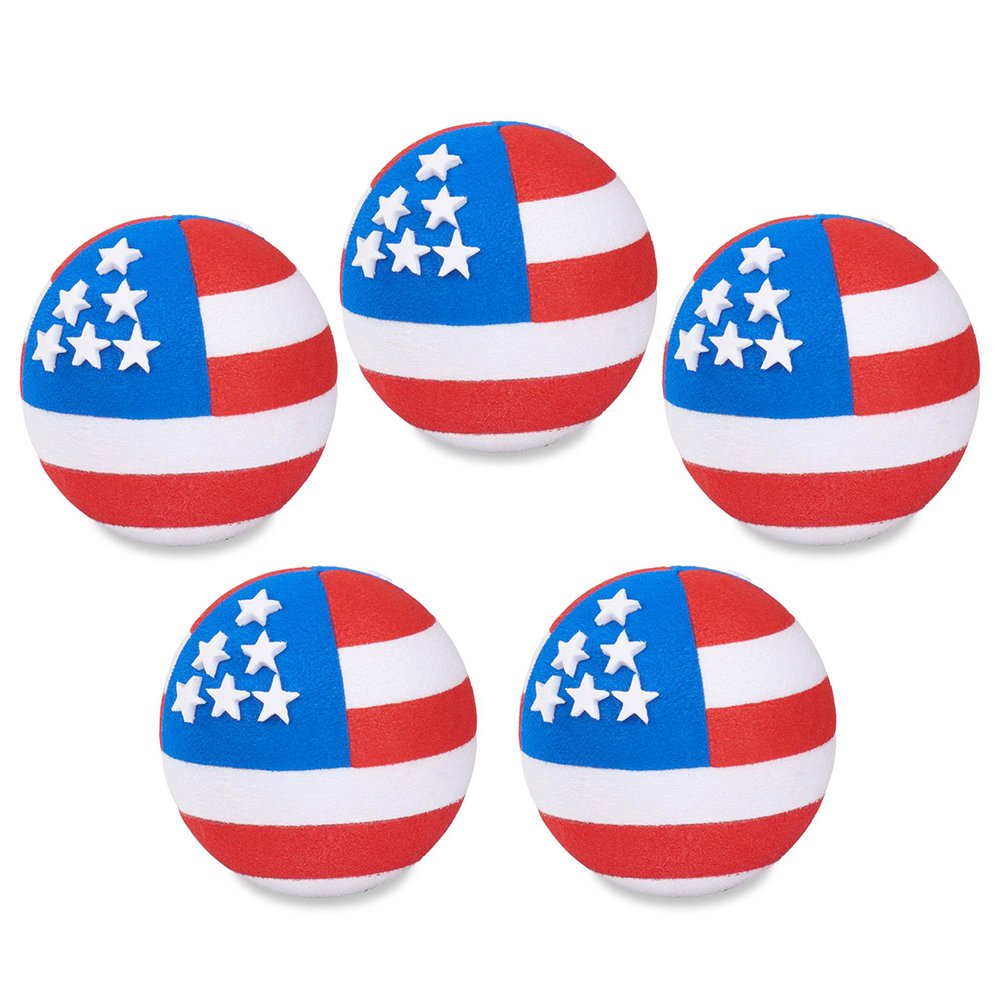 Coolballs American USA Flag Car Antenna Balls (2 Sided) / Rear View