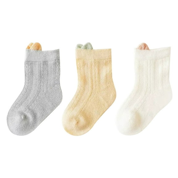 LNMQLPDBS Toddler Socks 3 Pairs Color Block Newborn Socks Boys Soft Non-Slip Shorty Socks Breathable Floor Socks Newborn Socks Boys Toddler Athletic Socks Unisex Socks for Baby Girl Or Boy