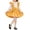 Yellow, variant on ATOGUTA Girls Corduroy Overall Dress Sleeveless Skirtall Jumpers Suspender Dresses Green, Size 1T-8