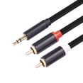 thumbnail image 3 of Cable RCA HiFi Estéreo 2RCA a Cable de audio de 3,5 mm Cable divisor AUX Y (300 cm), 3 of 5
