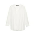 thumbnail image 3 of New  Banana Republic Womens White Split Neck 3/4 Sleeve Blouse Top Sz Large L 4046-5, 3 of 3