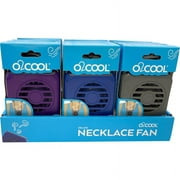12 Pc, O2Cool Deluxe Necklace 6.69 In. H X 2.5 In. D 1 Speed Personal Fan
