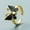 Black, variant on Unisex Gold Plated Copper Oil Drip Butterfly Ring Adjustable Opening Fashion Jewelry Men Women Teens Durable