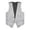 Silver, variant on Kaerm Men's Sequin Vest Shiny Suit Vest V-Neck Party Dress Jacket Tuxedo Waistcoat Black XL