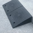 thumbnail image 3 of ICERUN Wheelchair Ramp,50*27*13cm Anti-Slip Surface Threshold Ramps for Doorways,Easy Installation Drainage Design Wheelchair Ramps for Home Steps,Black, 3 of 3