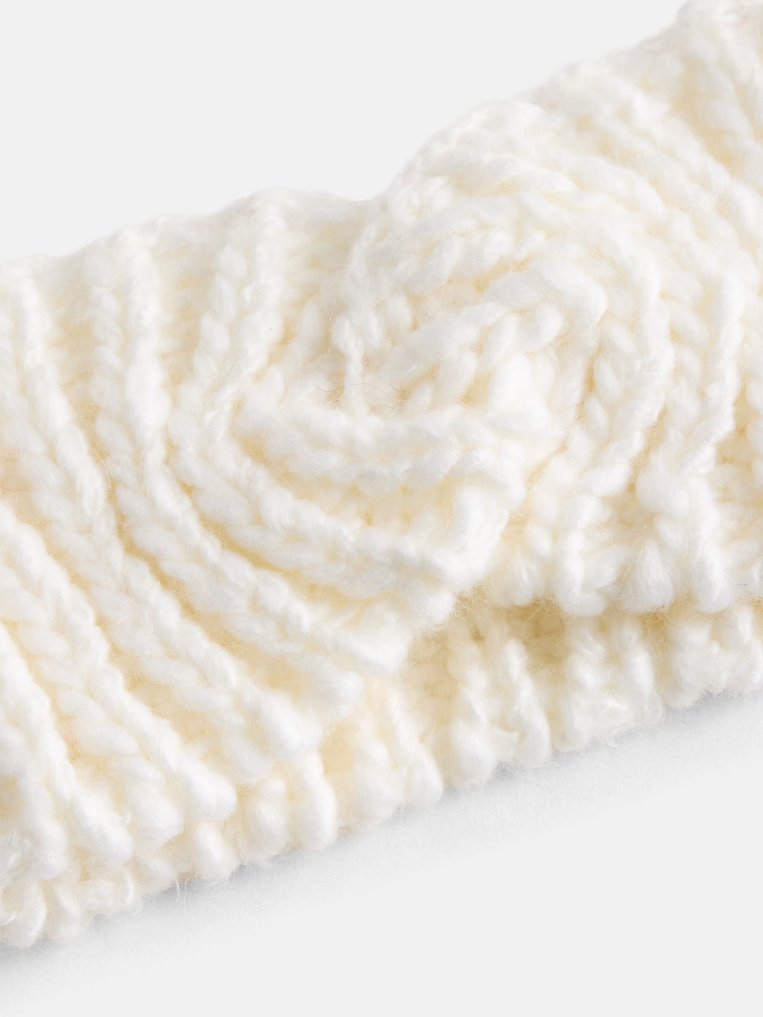 Scenario Women's Chunky Textured Headband, One Size Fits Most, Winter White